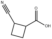 2-cyanocyclobutane-1-carboxylic acid 结构式