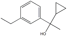 1-cyclopropyl-1-(3-ethylphenyl)ethanol 结构式