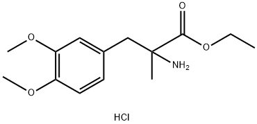 DL-3-methoxy-O,a-dimethyl- Tyrosine, ethyl ester, hydrochloride 结构式