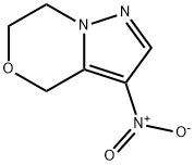 3-nitro-6,7-dihydro-4H-pyrazolo[5,1-c][1,4]oxazine 结构式