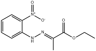 (E)-ETHYL 2-(2-(2-NITROPHENYL)HYDRAZONO)PROPANOATE 结构式