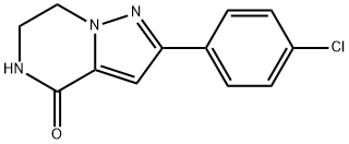 2-(4-CHLOROPHENYL)-6,7-DIHYDROPYRAZOLO[1,5-A]PYRAZIN-4(5H)-ONE 结构式