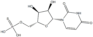 Uridine, 5'-(dihydrogen phosphorothioate) 结构式