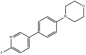 4-(4-(6-氟吡啶-3-基)苯基)吗啉 结构式