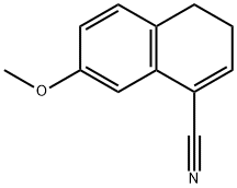7-methoxy-3,4-dihydronaphthalene-1-carbonitrile 结构式