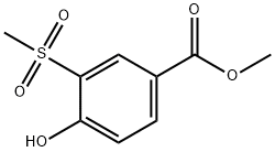 4-HYDROXY-3-METHANESULFONYL-BENZOIC ACID METHYL ESTER 结构式