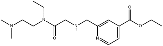 ethyl 2-(((2-((2-(dimethylamino)ethyl)(ethyl)amino)-2-oxoethyl)amino)methyl)isonicotinate 结构式