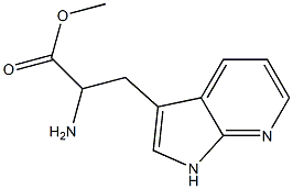 2-氨基-3-(1H-吡咯并[2,3-B]吡啶-3-基)丙酸甲酯 结构式
