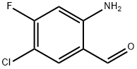 2-氨基-5-氯-4-氟苯甲醛 结构式