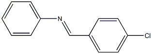 (E)-N-(4-氯亚苄基)苯胺 结构式