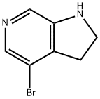 4-Bromo-2,3-dihydro-1H-pyrrolo[2,3-c]pyridine 结构式