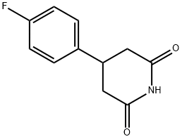 4-(4-FLUOROPHENYL)PIPERIDINE-2,6-DIONE 结构式