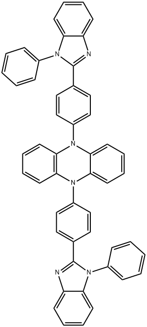 5,1-双(4-(1-苯基-1H-苯并[D]咪唑-2-基)苯基)-5,1-二氢吩嗪 结构式