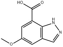 5-methoxy-1H-indazole-7-carboxylic acid 结构式