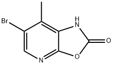 6-Bromo-7-methyl-1H-oxazolo[5,4-b]pyridin-2-one 结构式