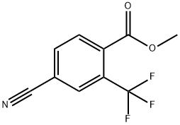 4-氰基-2-(三氟甲基)苯甲酸甲酯 结构式