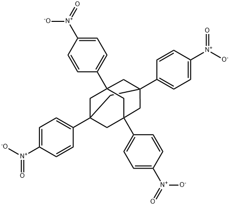 1,3,5,7-四(4-硝基苯基)金刚烷 结构式