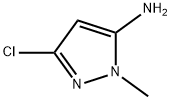 3-氯-1-甲基-1H-吡唑-5-胺 结构式
