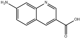7-氨基喹啉-3-羧酸 结构式