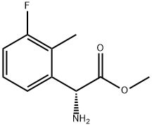 METHYL(2R)-2-AMINO-2-(3-FLUORO-2-METHYLPHENYL)ACETATE 结构式