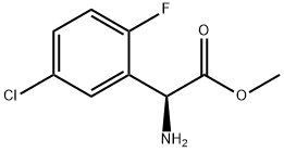 METHYL(2S)-2-AMINO-2-(5-CHLORO-2-FLUOROPHENYL)ACETATE 结构式