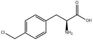 DL-4-氯甲基苯丙氨酸 结构式
