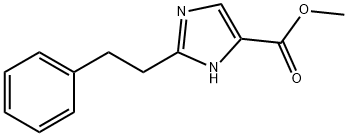 methyl 2-(2-phenylethyl)-1H-imidazole-4-carboxylate 结构式