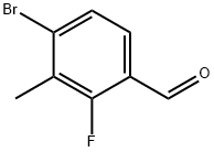 4-溴-2-氟-3-甲基苯甲醛 结构式