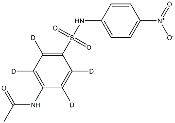 磺胺硝苯-D4 结构式