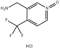 3-(氨基甲基)-4-(三氟甲基)吡啶 1-氧化盐酸 结构式