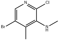 (5-Bromo-2-chloro-4-methyl-pyridin-3-yl)-methyl-amine 结构式