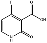 2-羟基-4-氟吡啶-3-甲酸 结构式