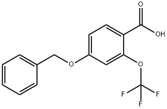 2-三氟甲氧基-4-苄氧基苯甲酸 结构式