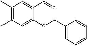 2-苄氧基-4,5-二甲基苯甲醛 结构式