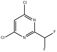 4,6-DICHLORO-2-DIFLUOROMETHYL-PYRIMIDINE 结构式