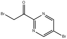 2-溴-1-(5-溴嘧啶-2-基)乙酮 结构式