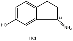 (3S)-3-氨基-2,3-二氢-1H-茚-5-醇盐酸盐 结构式