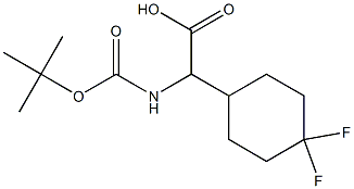a-(Boc-amino)-4,4-difluorocyclohexaneacetic acid 结构式