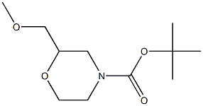 tert-butyl 2-(methoxymethyl)morpholine-4-carboxylate 结构式