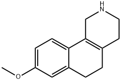 Benz[h]isoquinoline, 1,2,3,4,5,6-hexahydro-8-methoxy- 结构式