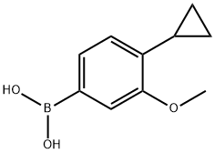 4-环丙基-3-甲氧基苯基硼酸 结构式