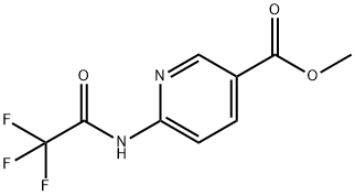 6-(2,2,2-Trifluoro-acetylamino)-nicotinic acid methyl ester 结构式