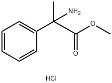 2-氨基-2-苯基丙酸甲酯盐酸盐 结构式
