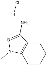 1-methyl-4,5,6,7-tetrahydro-1H-indazol-3-amine hydrochloride 结构式