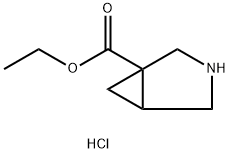 Ethyl 3-azabicyclo[3.1.0]hexane-1-carboxylate hydrochloride 结构式