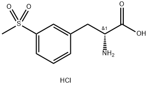 (R)-3-砜甲基苯丙氨酸盐酸盐 结构式