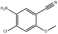 5-Amino-4-chloro-2-methoxy-benzonitrile 结构式