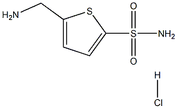 5-(氨基甲基)噻吩-2-磺酰胺盐酸盐 结构式