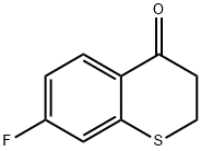 7-氟硫代苯并二氢吡喃-4-酮 结构式