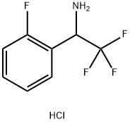 2,2,2-三氟-1-(2-氟苯基)乙胺盐酸盐 结构式